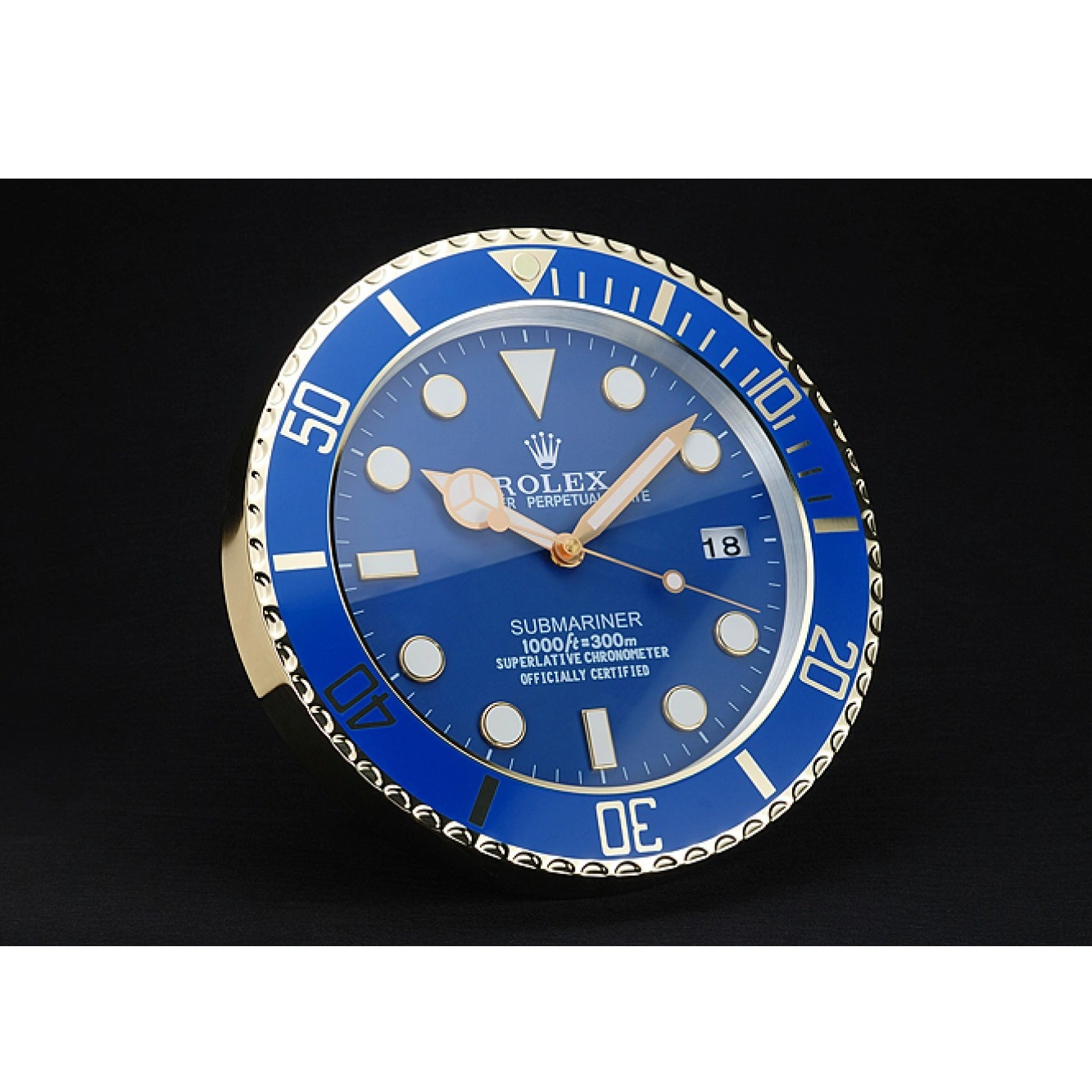 Rolex copies cheap Wall 622475 Clock Submariner Rolex Blue 0608